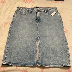 GAP Light Blue Denim Skirt Midi